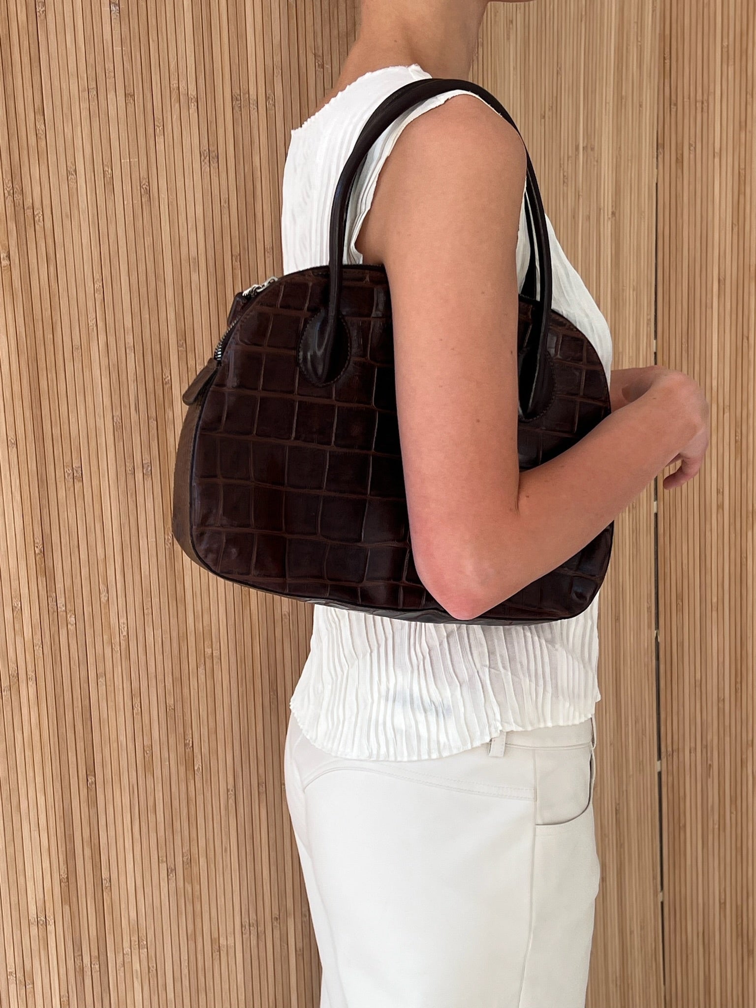 Crocodile Print Bag