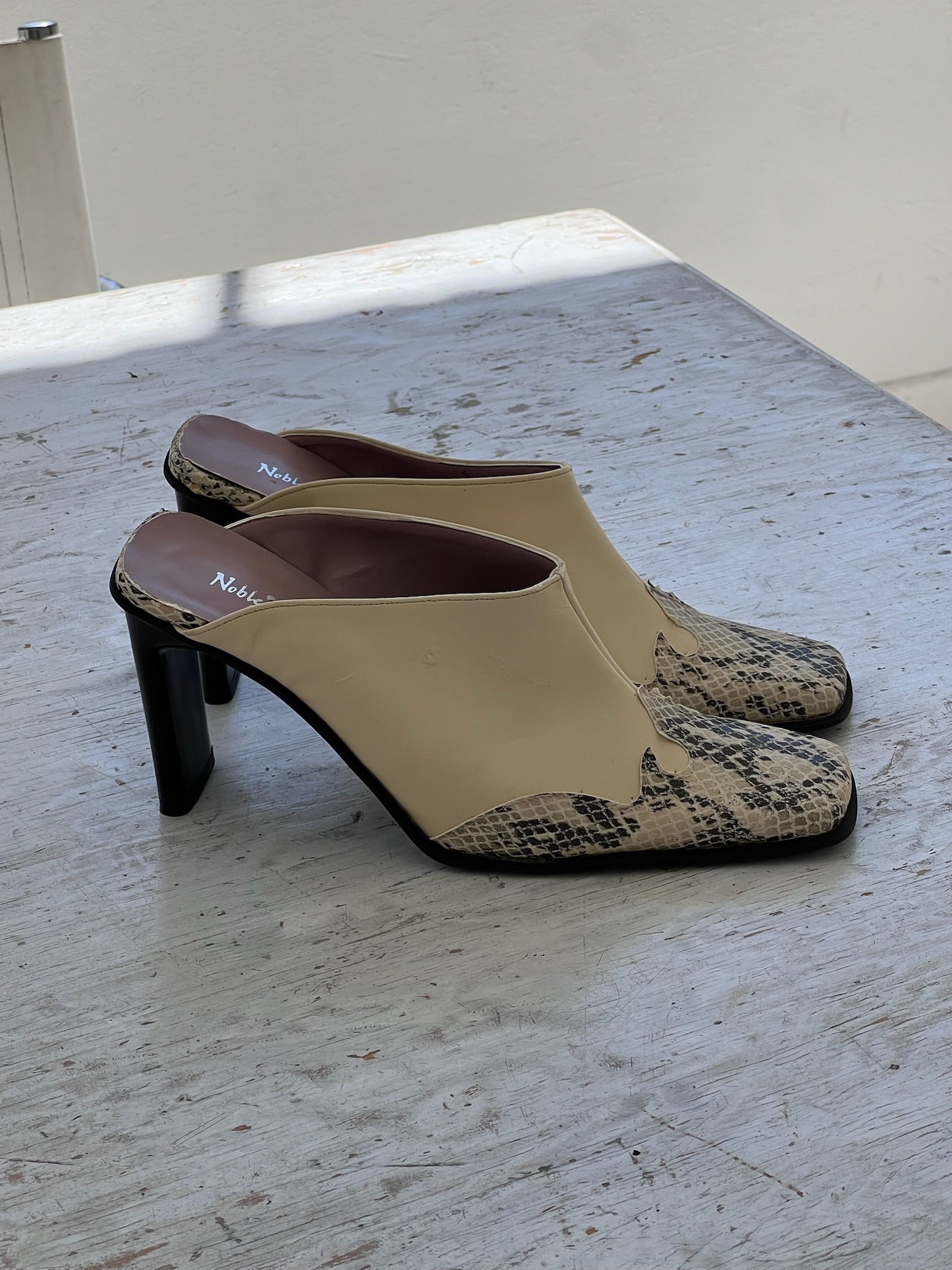 Snake Print Heels