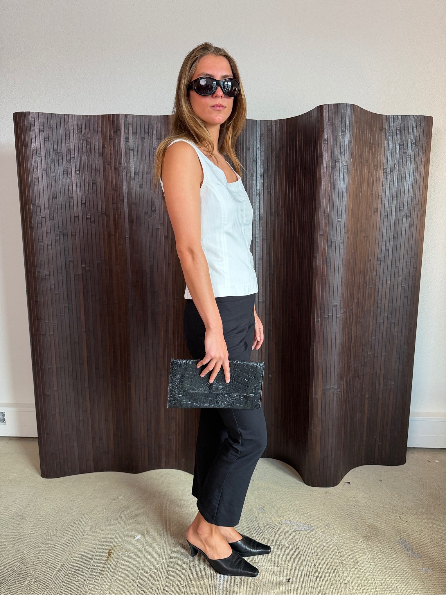 leather clutch