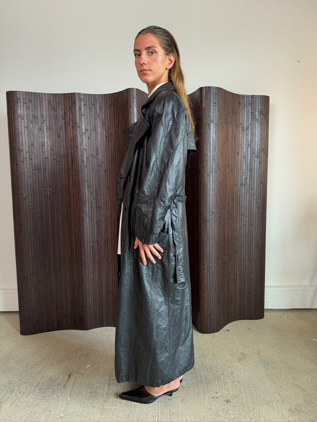 leather coat