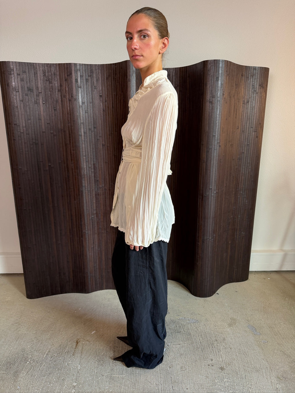 flowy wrap top