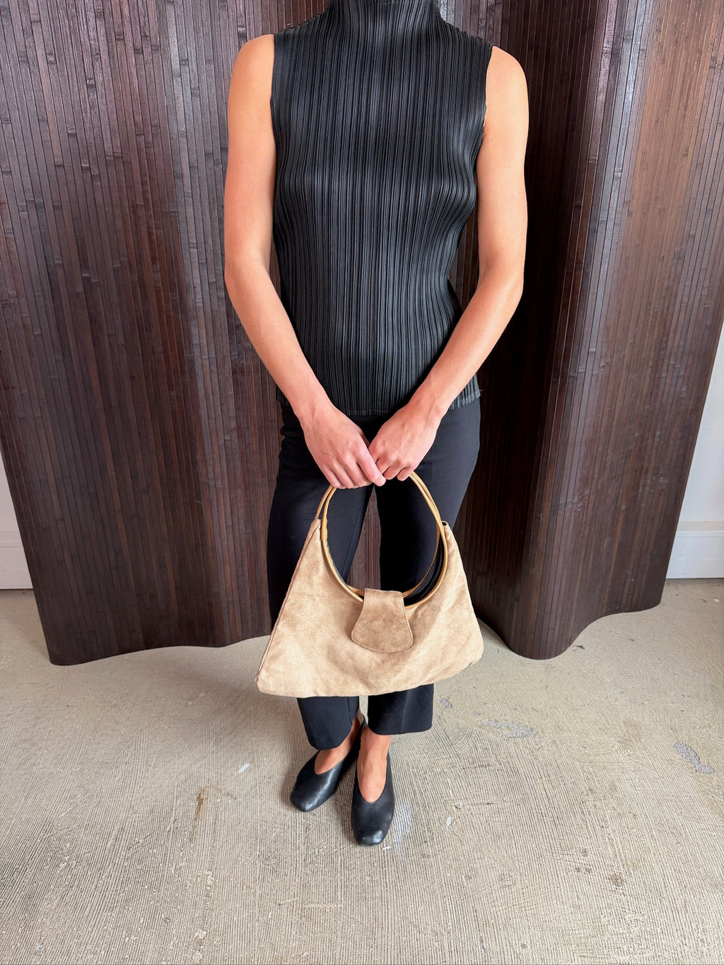 suede bag