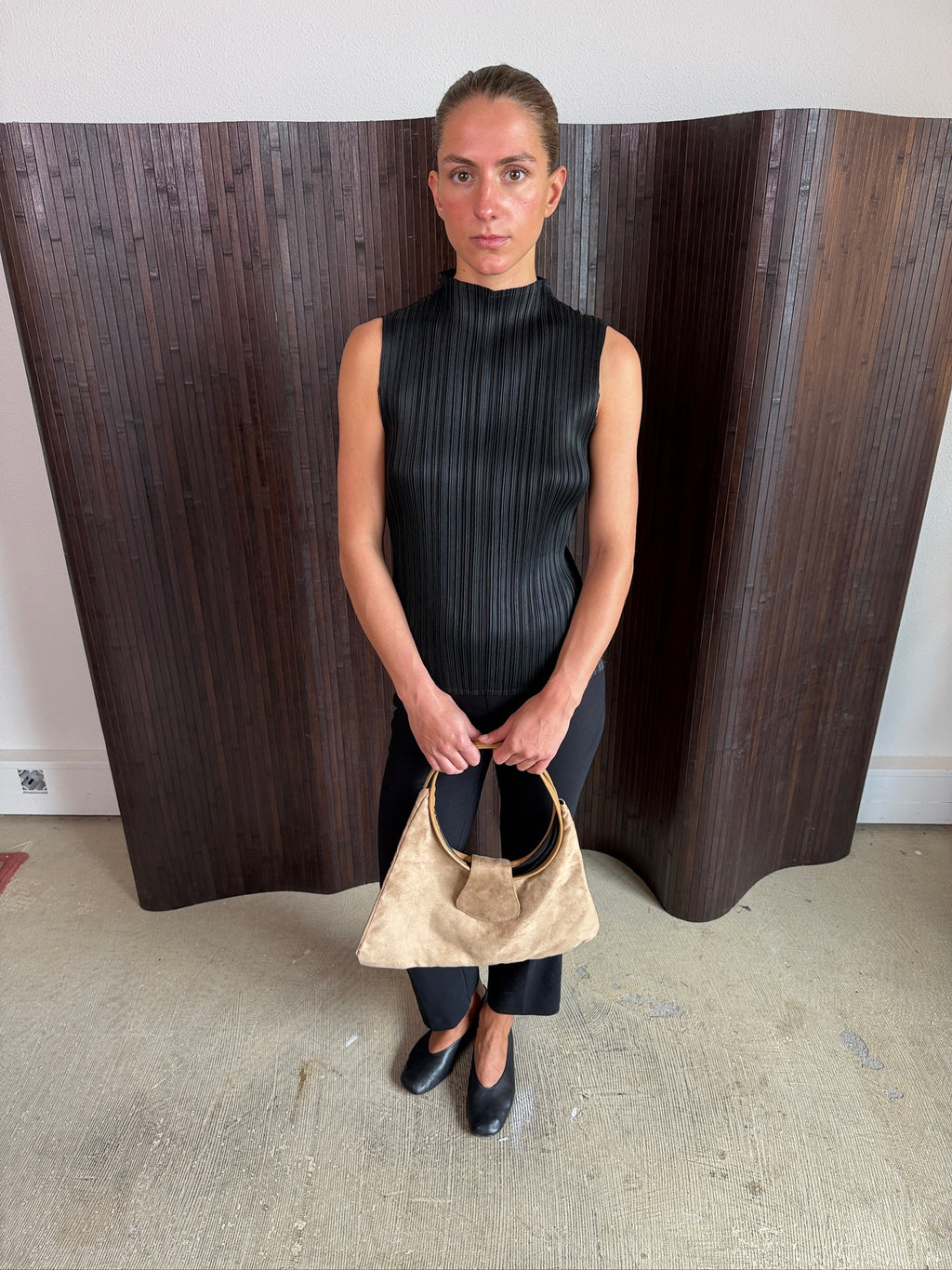 suede bag