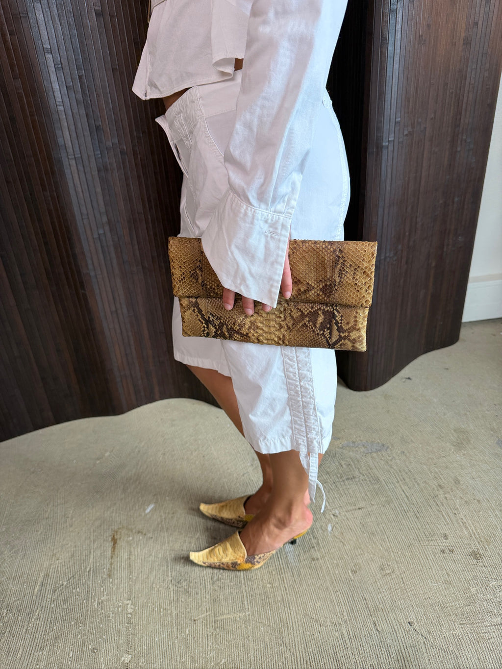 leather clutch